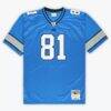 Calvin Johnson Detroit Lions Mitchell & Ness Big & Tall 2007 Legacy Retired Player Jersey - Blue - Front View