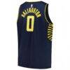 Tyrese Haliburton Indiana Pacers Fashion7 Big & Tall Fast Break Jersey - Navy - Detail View