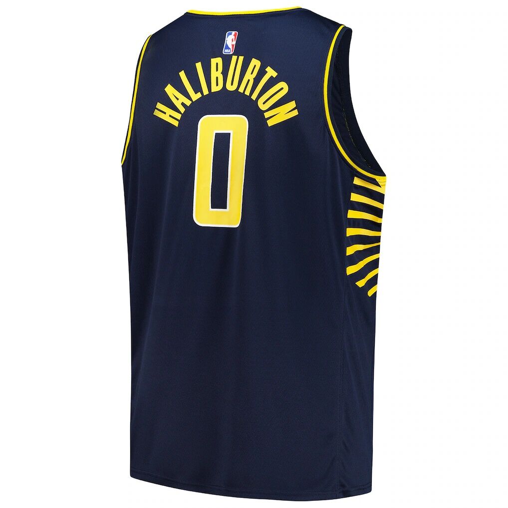 Tyrese Haliburton Indiana Pacers Fashion7 Big & Tall Fast Break Jersey - Icon Edition