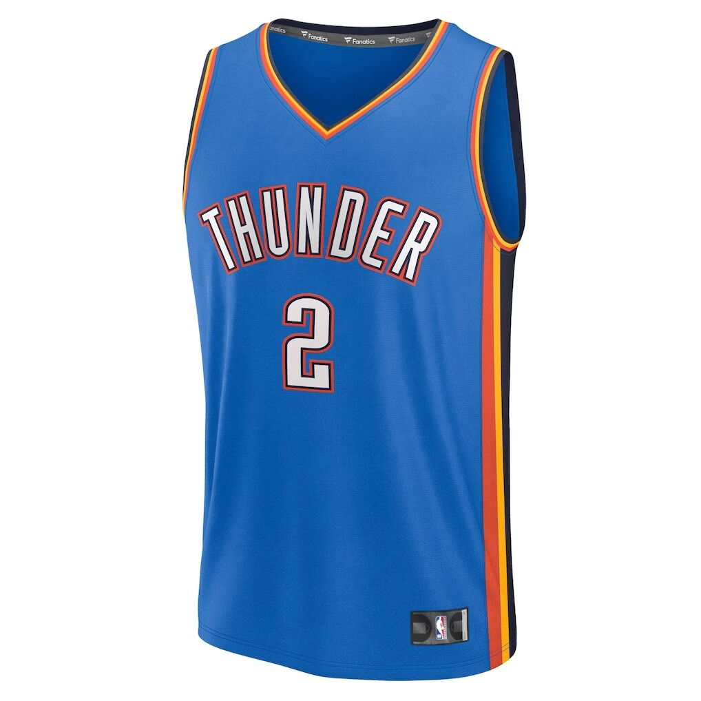Shai Gilgeous-Alexander Oklahoma City Thunder Fashion7 Big & Tall Fast Break Jersey - Icon Edition