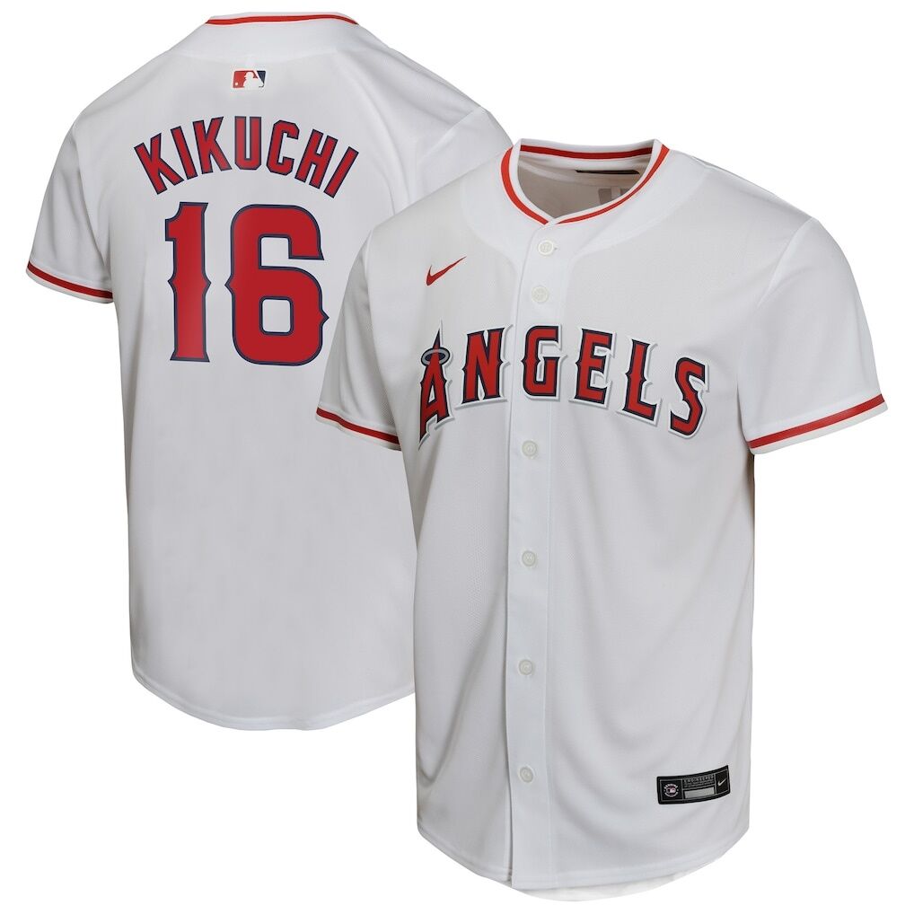 Yusei Kikuchi Los Angeles Angels Nike Youth Home Game Player Jersey