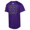Kris Bryant Colorado Rockies Nike Youth Alternate Limited Player Jersey - Purple - Detail View