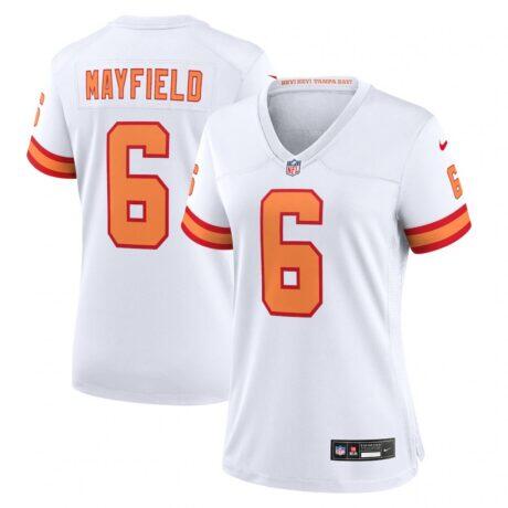 Baker Mayfield '76 Tampa Bay Buccaneers Nike Women's Game Jersey - White - Front View