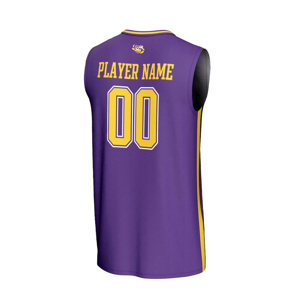 LSU Tigers GameDay Greats Youth NIL Pick-A-Player Lightweight Collegiate Men's Basketball Fashion Jersey