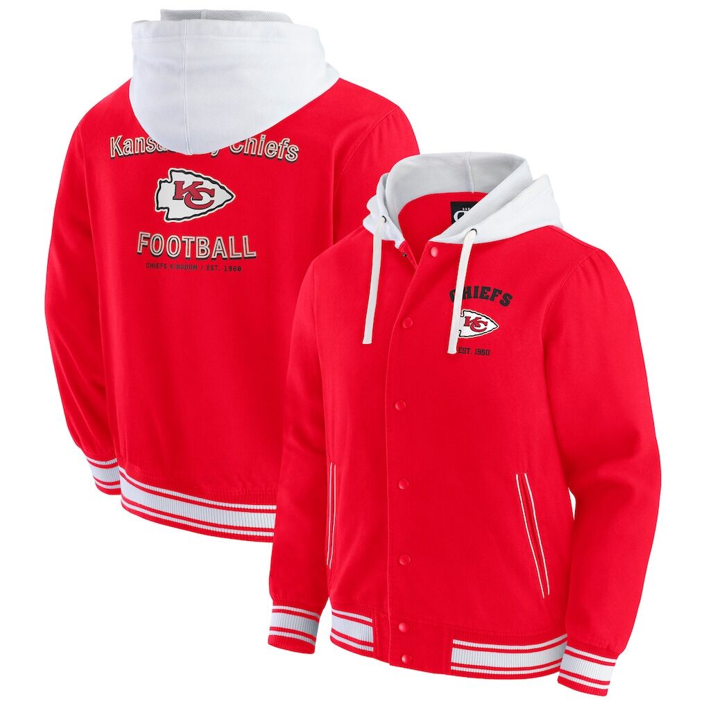 Kansas City Chiefs Darius Rucker Collection by Fashion7 Full-Snap Hoodie Jacket