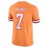 Bucky Irving Tampa Bay Buccaneers Nike Alternate 2 Throwback Vapor F.U.S.E. Limited Jersey - Orange - Detail View