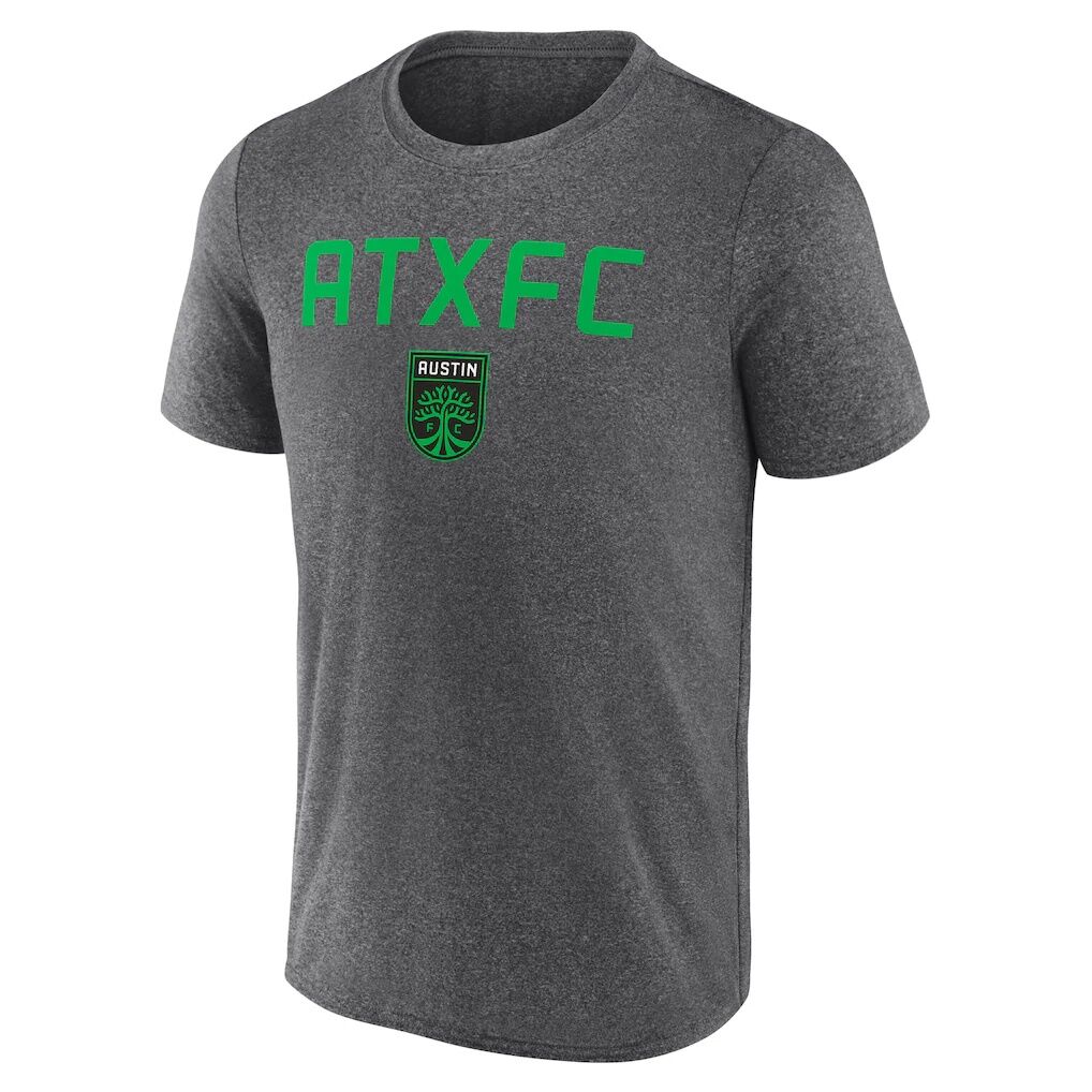 Austin FC Fashion7 Drop Kick T-Shirt – Heather Charcoal