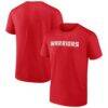 East Stroudsburg Warriors Arched Wordmark T-Shirt - Red - Front View