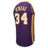 Shaquille O'Neal Los Angeles Lakers Mitchell & Ness 2000 NBA All-Star Game Authentic Jersey - Purple - Detail View