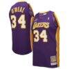 Shaquille O'Neal Los Angeles Lakers Mitchell & Ness 2000 NBA All-Star Game Authentic Jersey - Purple - Front View