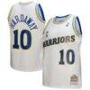 Tim Hardaway Golden State Warriors Mitchell & Ness Hardwood Classics 1990/91 Swingman Jersey - White - Front View