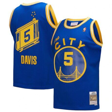 Baron Davis Golden State Warriors Mitchell & Ness Hardwood Classics 2004/05 Swingman Jersey - - Front View