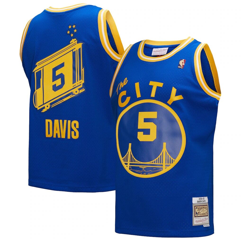 Baron Davis Golden State Warriors Mitchell & Ness Hardwood Classics 2004/05 Swingman Jersey – Royal