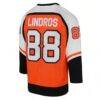 Eric Lindros Philadelphia Flyers Mitchell & Ness Youth 1996/97 Power Play 2.0 Player Jersey with Captain Patch - Orange - Detail View