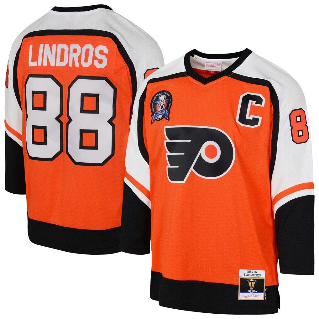 Eric Lindros Philadelphia Flyers Mitchell & Ness Youth 1996/97 Power Play 2.0 Player Jersey with Captain Patch