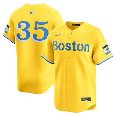 Garrett Crochet Boston Red Sox Nike Alternate Limited Jersey - Gold - Front View