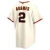 Willy Adames San Francisco Giants Nike Home Replica Jersey - Cream - Detail View