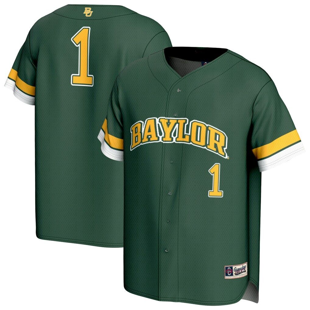 #1 Baylor Bears GameDay Greats Unisex Lightweight Collegiate Baseball Fashion Jersey