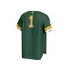 #1 Baylor Bears GameDay Greats Youth Lightweight Collegiate Baseball Fashion Jersey - Green - Detail View