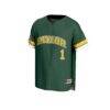 #1 Baylor Bears GameDay Greats Youth Lightweight Collegiate Baseball Fashion Jersey - Green - Side View