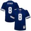 Troy Aikman Dallas Cowboys Mitchell & Ness Toddler 1996 Retired Legacy Jersey - Navy - Front View