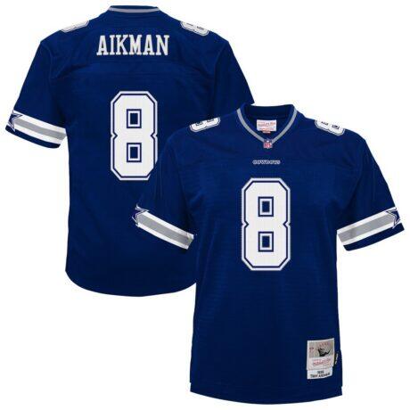 Troy Aikman Dallas Cowboys Mitchell & Ness Toddler 1996 Retired Legacy Jersey - Navy - Front View