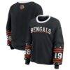 Cincinnati Bengals WEAR by Erin Andrews Women's Sport Long-Sleeve T-Shirt - Black - Front View