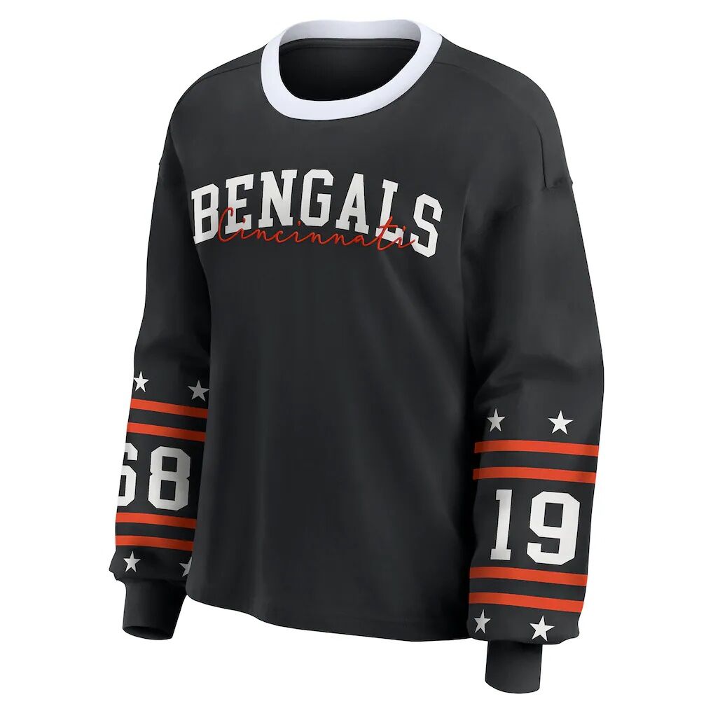 Cincinnati Bengals WEAR by Erin Andrews Women’s Sport Long-Sleeve T-Shirt