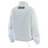 Cincinnati Bengals WEAR by Erin Andrews Women's Polar Fleece Half-Zip Jacket - White - Detail View