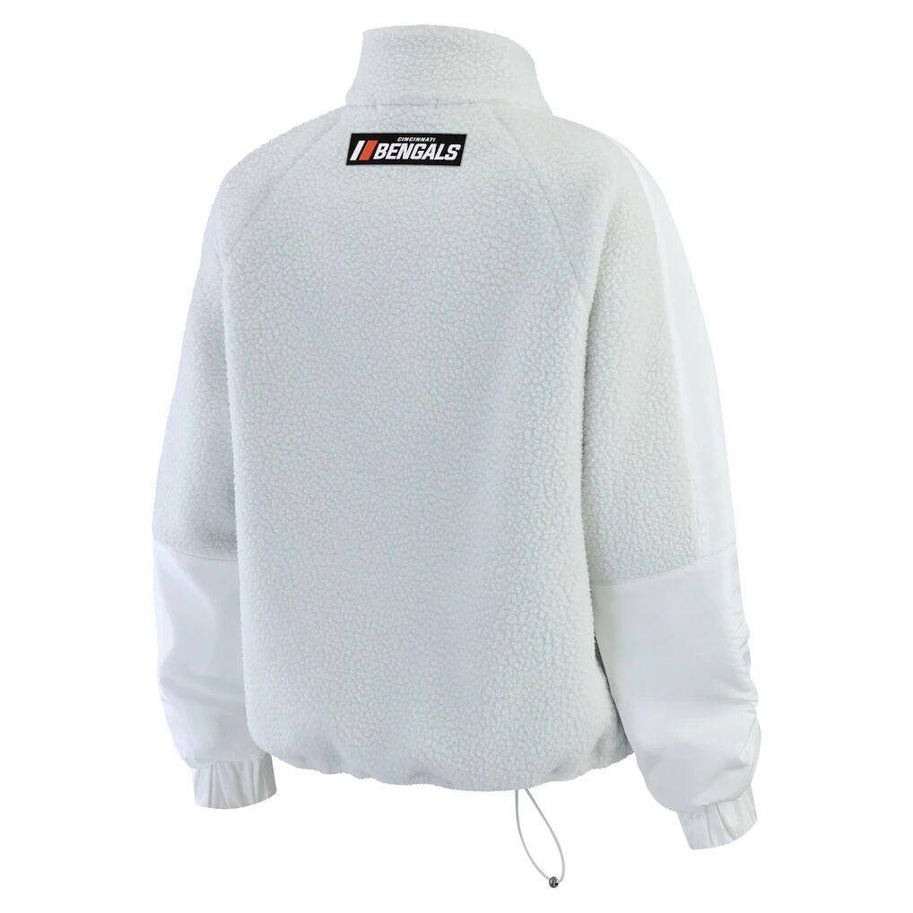 Cincinnati Bengals WEAR by Erin Andrews Women’s Polar Fleece Half-Zip Jacket