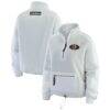 Cincinnati Bengals WEAR by Erin Andrews Women's Polar Fleece Half-Zip Jacket - White - Front View