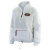 Cincinnati Bengals WEAR by Erin Andrews Women's Polar Fleece Half-Zip Jacket - White - Side View