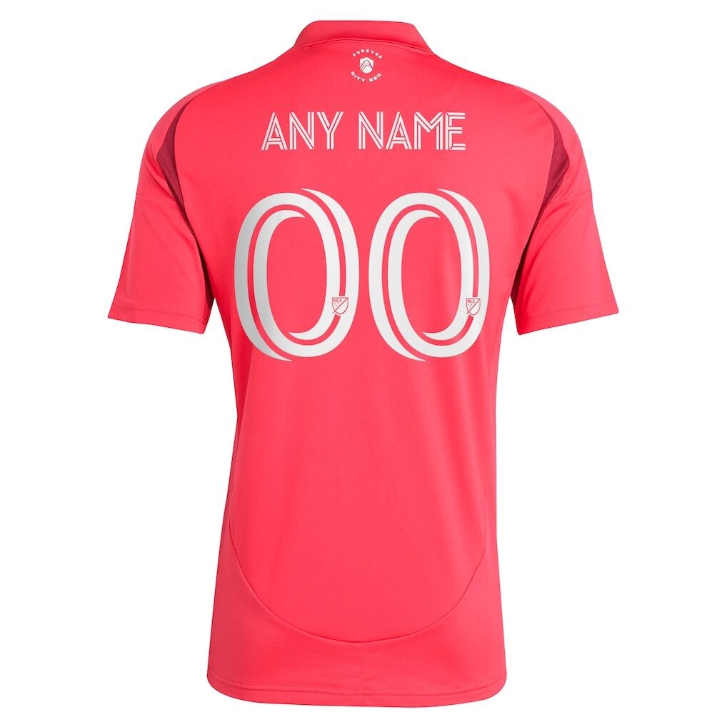 St. Louis City SC adidas 2025 Forever CITY Red Replica Custom Jersey