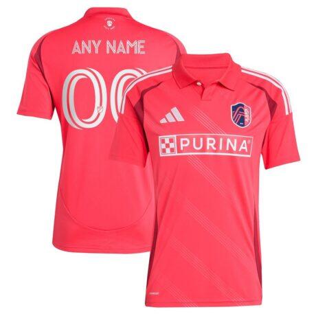 St. Louis City SC adidas 2025 Forever CITY Red Replica Custom Jersey - Red - Front View