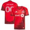 Toronto FC adidas 2025 Club Kit Replica Custom Jersey - Red - Front View