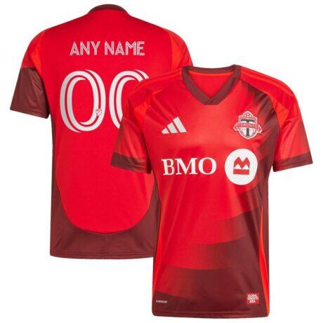 Toronto FC adidas 2025 Club Kit Replica Custom Jersey - Red - Front View