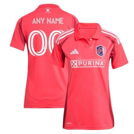St. Louis City SC adidas Women's 2025 Forever CITY Red Replica Custom Jersey - Red - Front View