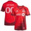 Toronto FC adidas Women's 2025 Club Kit Replica Custom Jersey - Red - Front View