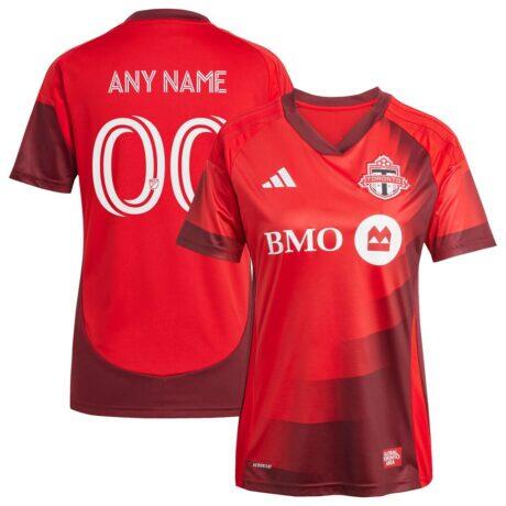 Toronto FC adidas Women's 2025 Club Kit Replica Custom Jersey - Red - Front View