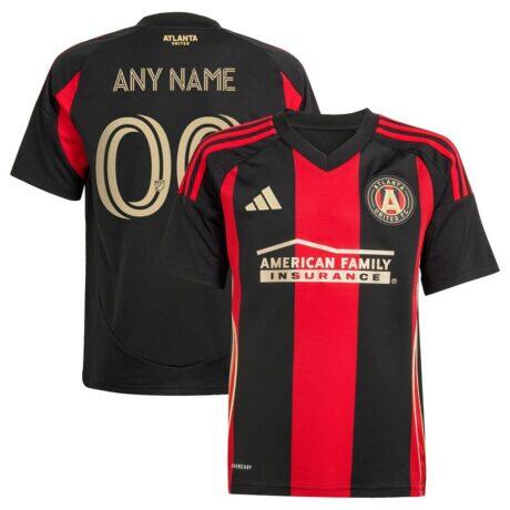 Atlanta United FC adidas Youth 2025 The Connector Replica Custom Jersey - Black - Front View