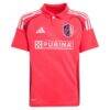 St. Louis City SC adidas Youth 2025 Forever CITY Red Replica Custom Jersey - Red - Side View