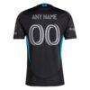 Charlotte FC adidas 2025 Fortress Kit Authentic Custom Jersey - Black - Detail View