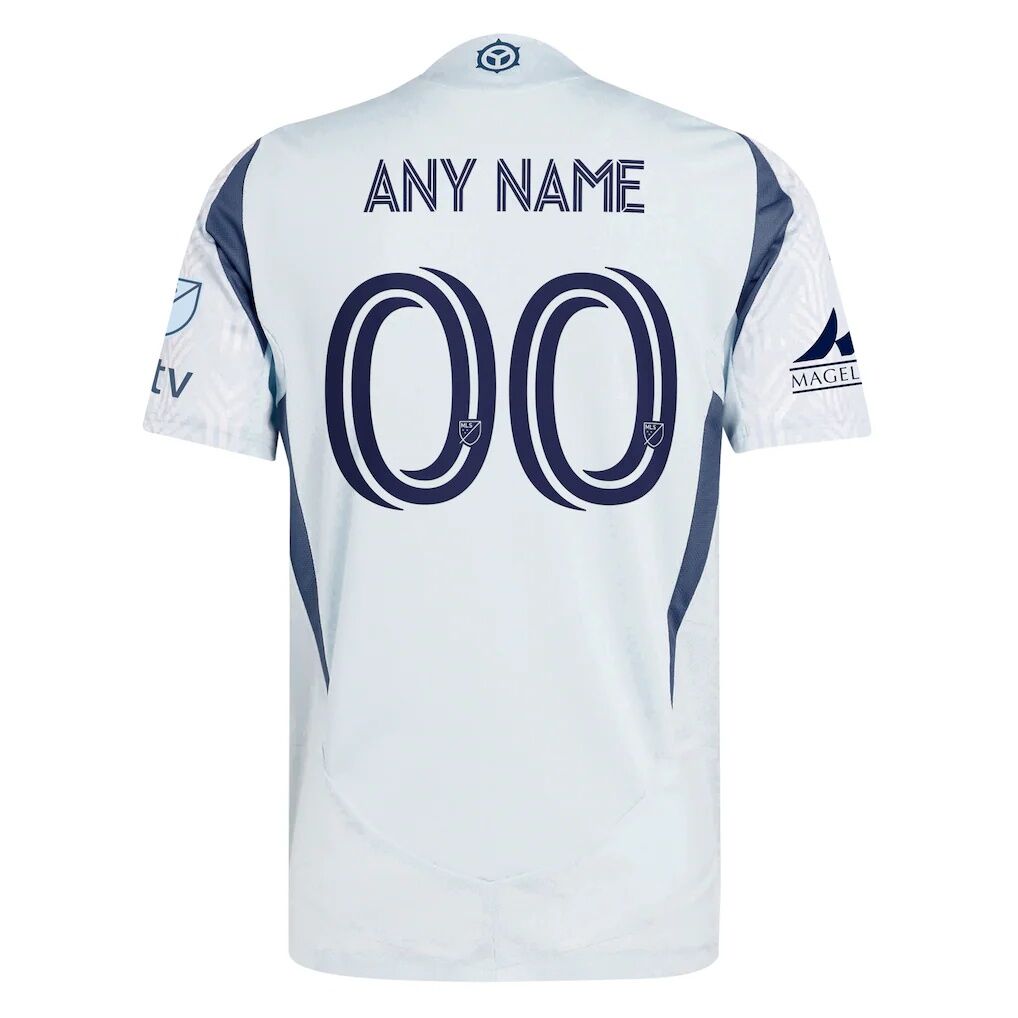 Chicago Fire adidas 2025 The Municipal Kit Authentic Custom Jersey - Light Blue