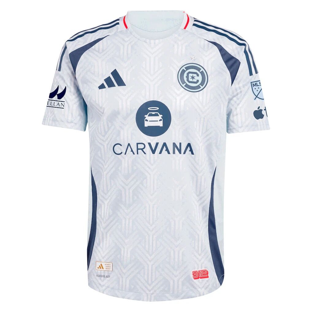 Chicago Fire adidas 2025 The Municipal Kit Authentic Custom Jersey - Light Blue