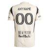 New York Red Bulls adidas 2025 Stone Kit Authentic Custom Jersey - - Detail View