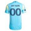 Philadelphia Union adidas 2025 The Voltage Kit Authentic Custom Jersey - Blue - Detail View