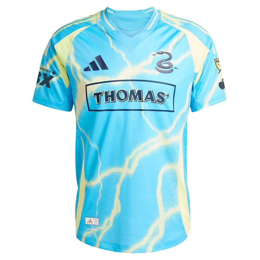 Philadelphia Union adidas 2025 The Voltage Kit Authentic Custom Jersey