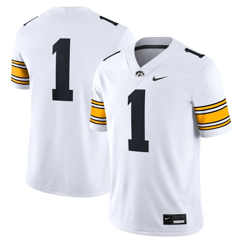 #1 Iowa Hawkeyes Nike Game Jersey