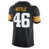 George Kittle #46 Iowa Hawkeyes Nike Alumni Player Game Jersey - Black - Detail View