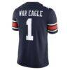 Auburn Tigers Nike Home Football Game Jersey - Navy - Detail View